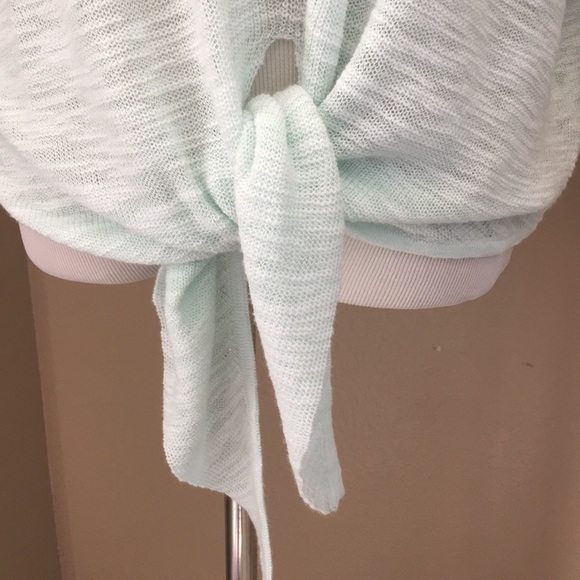 NWT Express Tie Front Top Lightweight Sweater - Picture 4 of 7